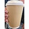 Karat Ripple Hot Cups, 12 oz, Kraft/White, 500PK C-KRC512 - alternate 5